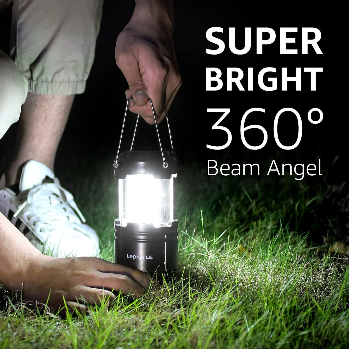 Camping Lights, Collapsible Camping Lantern Battery Powered, 2-Pack