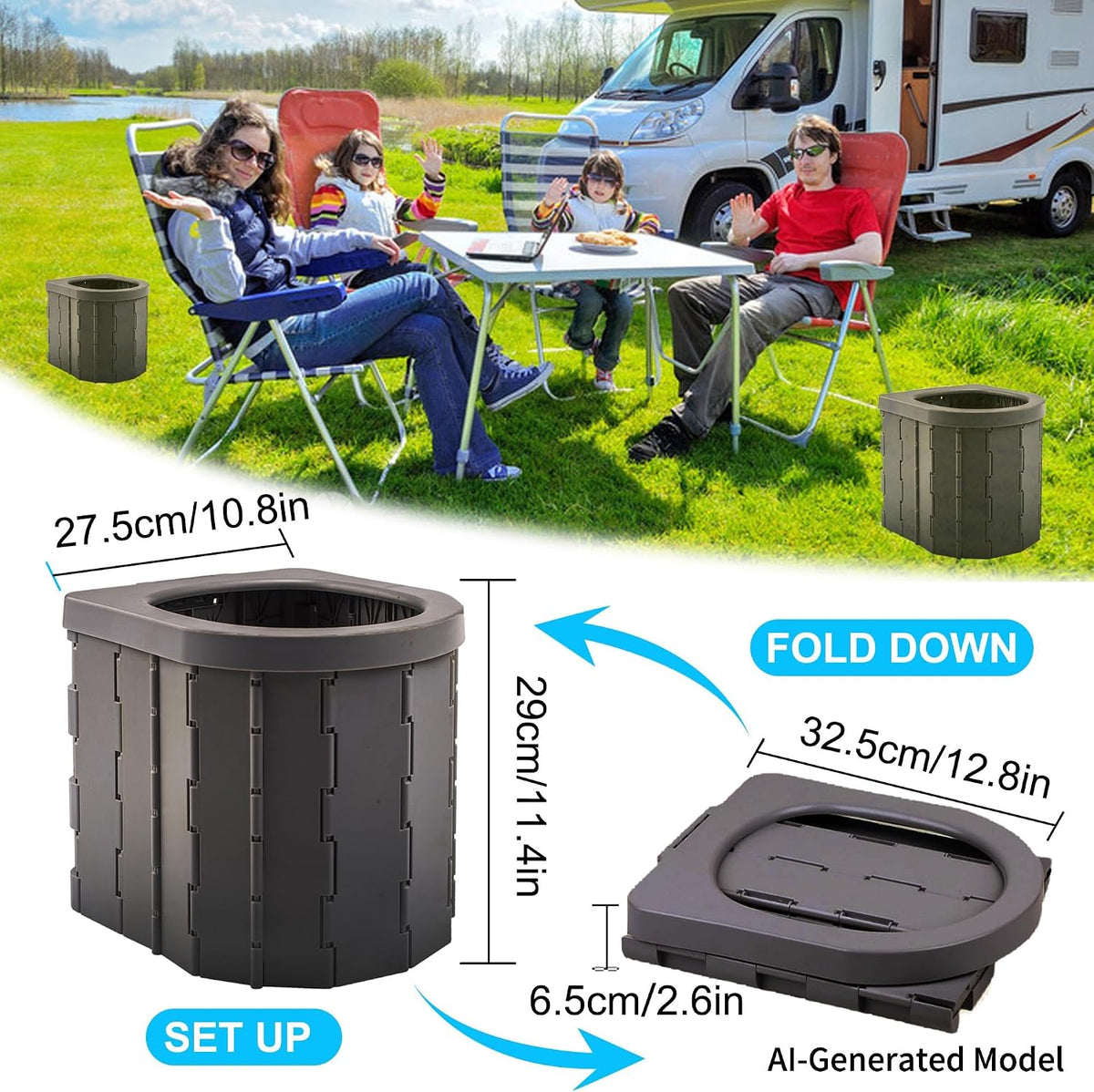 Portable Toilet, Camping Toilet, Camping WC