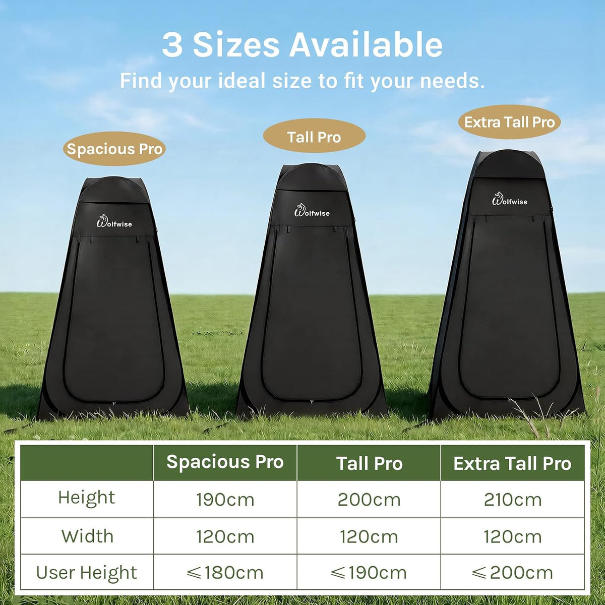 Wolfwise Pop-Up Privacy Tent – view 8