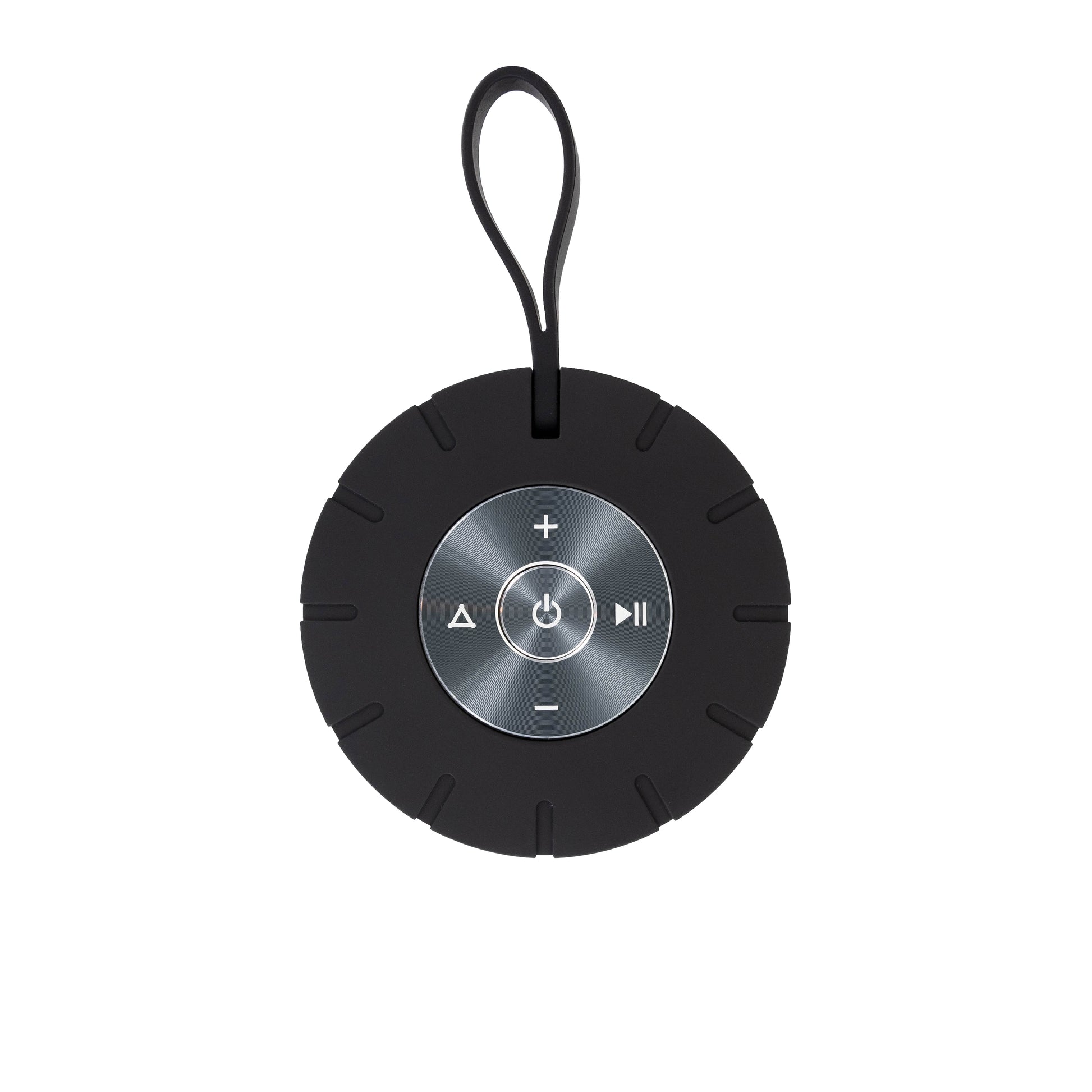 Portable Bluetooth speaker with hanging loop, ideal for van life and outdoor adventures