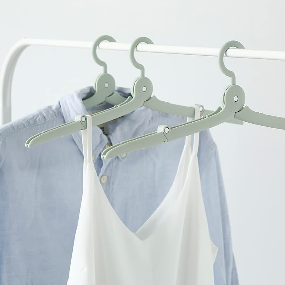 Folding Travel Clothes Hangers – Pack of 4 – hangers holding shirts