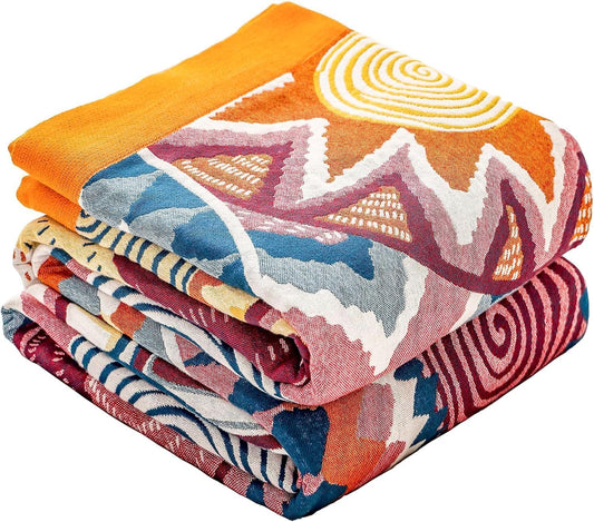 King-Size Reversible Sun Bedspread on a white background