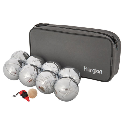 Hillington metal boules set with carry case, perfect for van life outdoor games and festivals