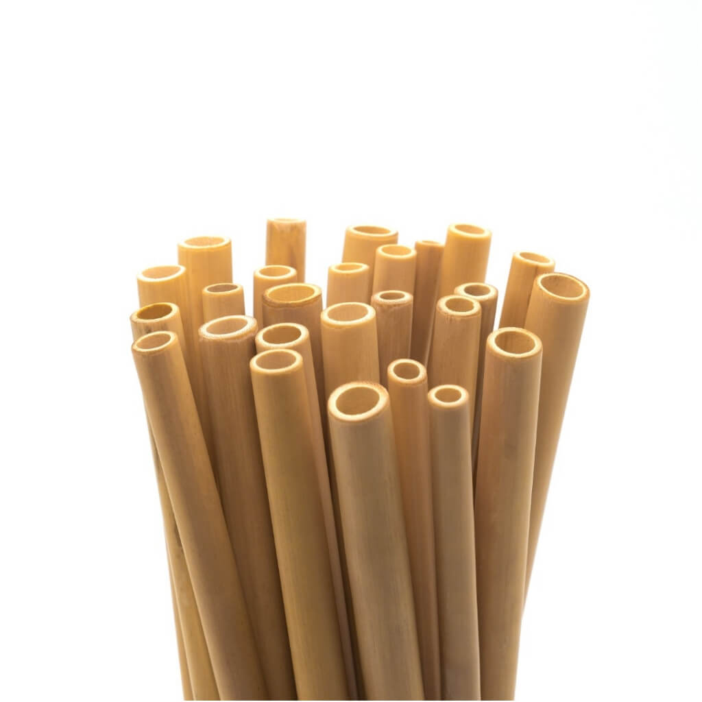 Natural bamboo straws for eco-friendly van life and outdoor adventures