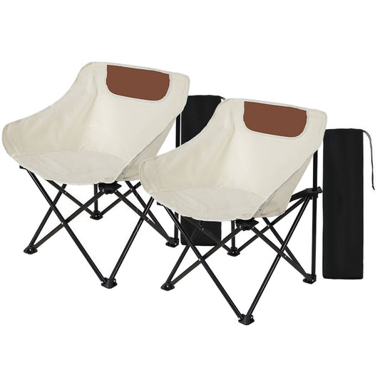 Portable folding camping chairs with carry bags, ideal for van life and outdoor adventures