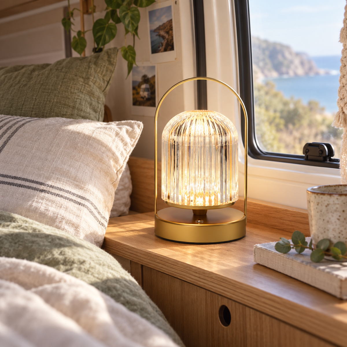 Ambient Lamp in a van-life setting