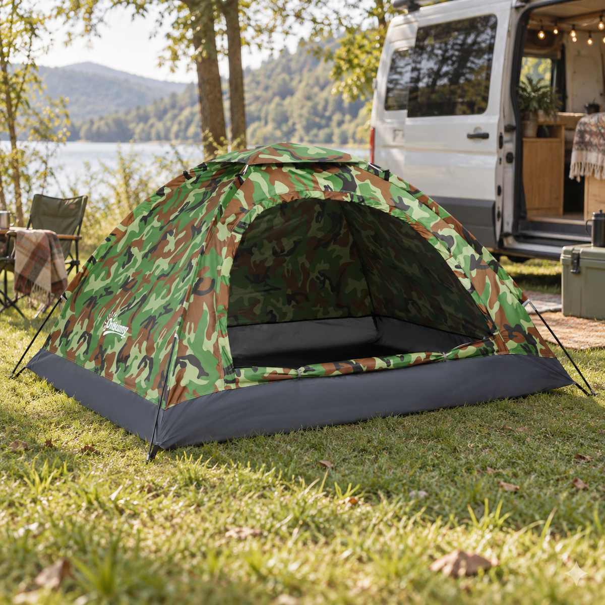 2 Person Tent in a van-life setting